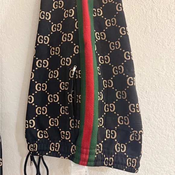 Gucci Other - Gucci Black and Gold GG Pattern Jacket